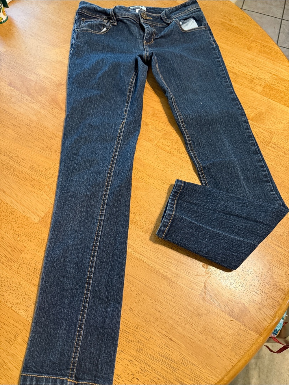 SO Women’s Skinny Jeans in Dark Blue Denim